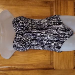 Merona one piece swim suit size: M deep purple